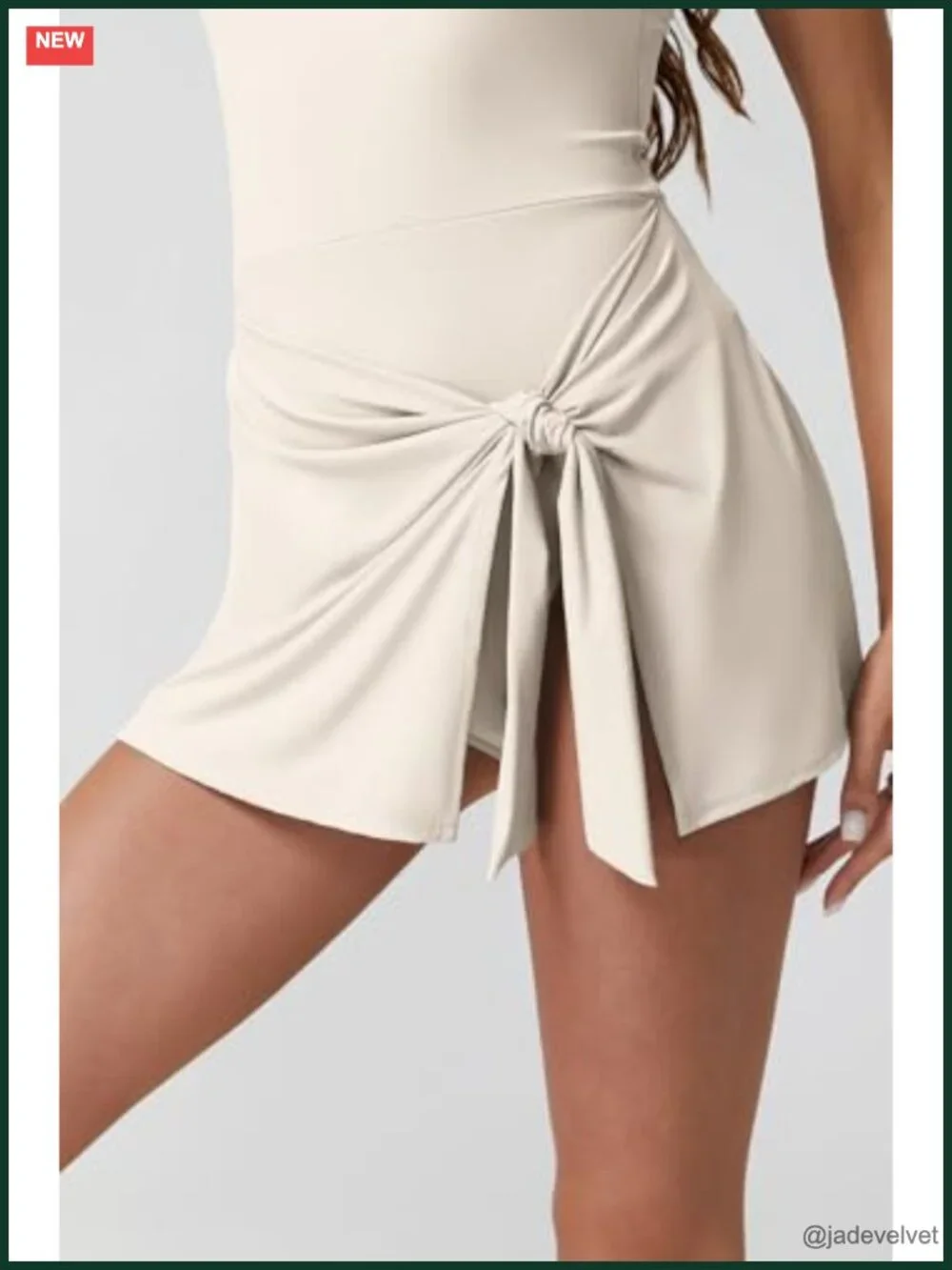 Square Neck Tummy Control One Piece Swim Dress with Wrap Skirt
